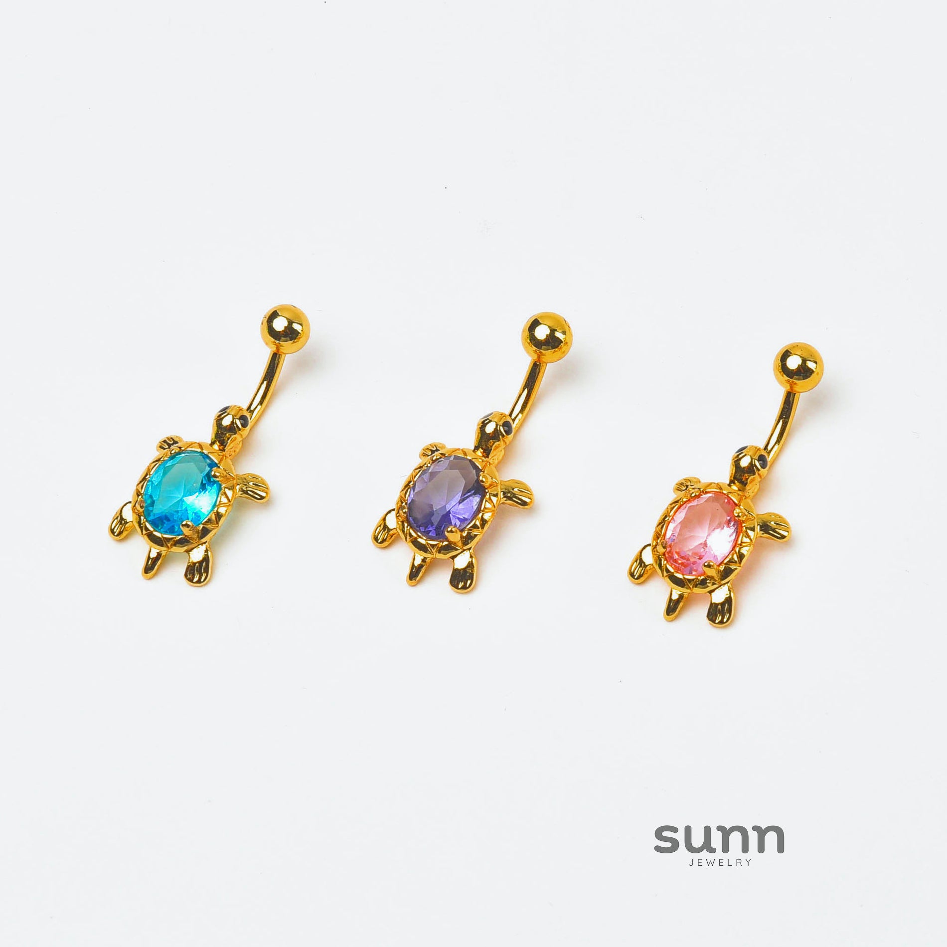 Adelene Turtle Gem Navel Ring [F0RUMPRX]