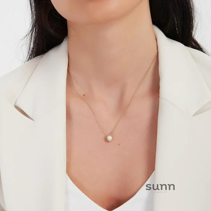 Adelina Layered Pearl Necklace [12GLF3P5]