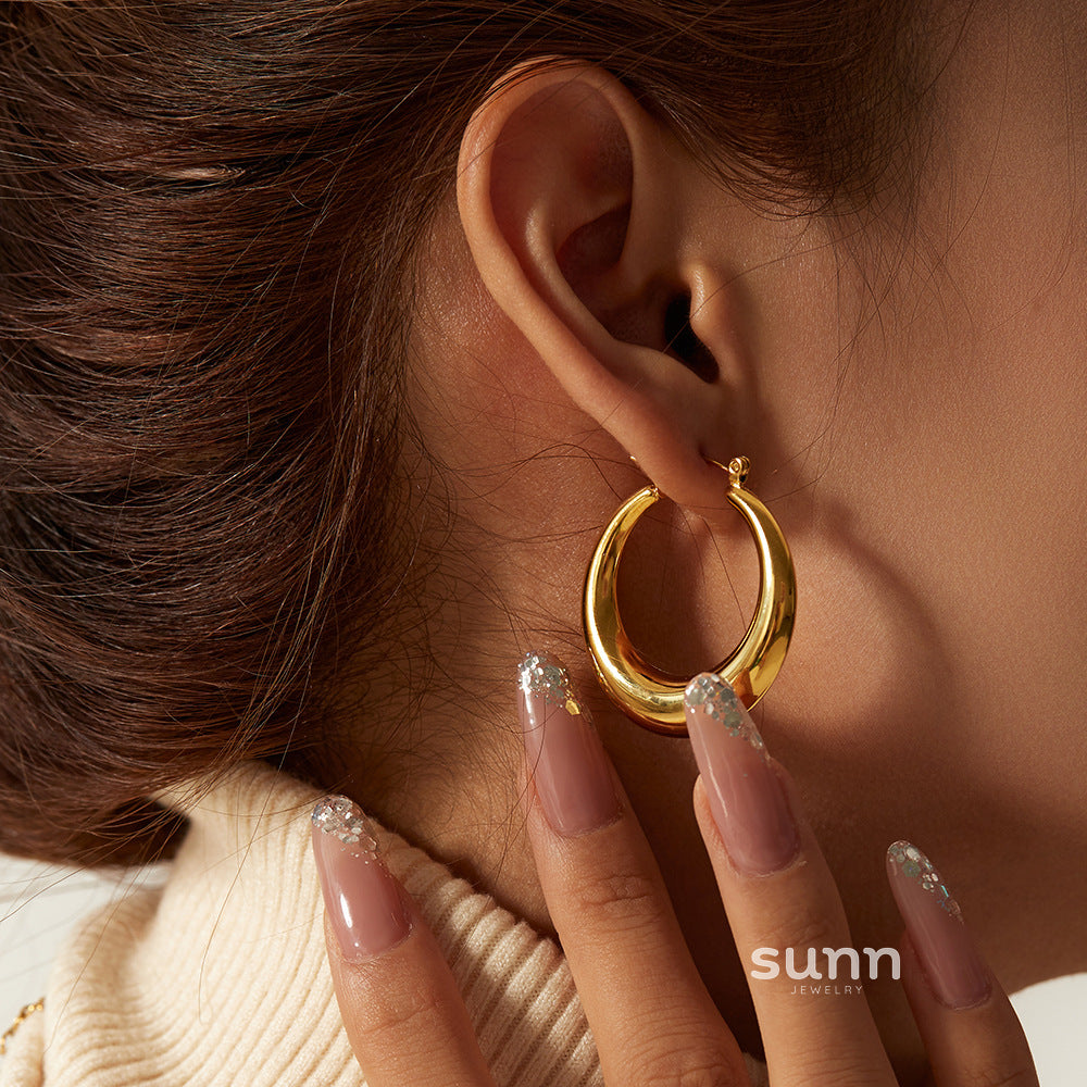 Adelynne Gold Irregular Earrings [CJUE5LYL]