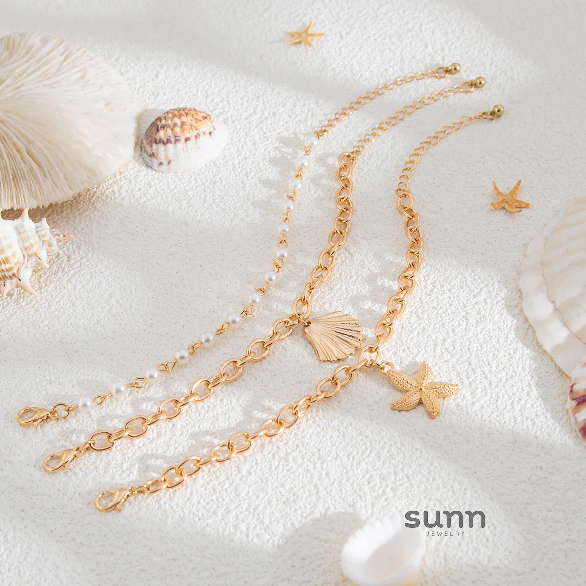 Adhya Golden Ocean Bracelet Set