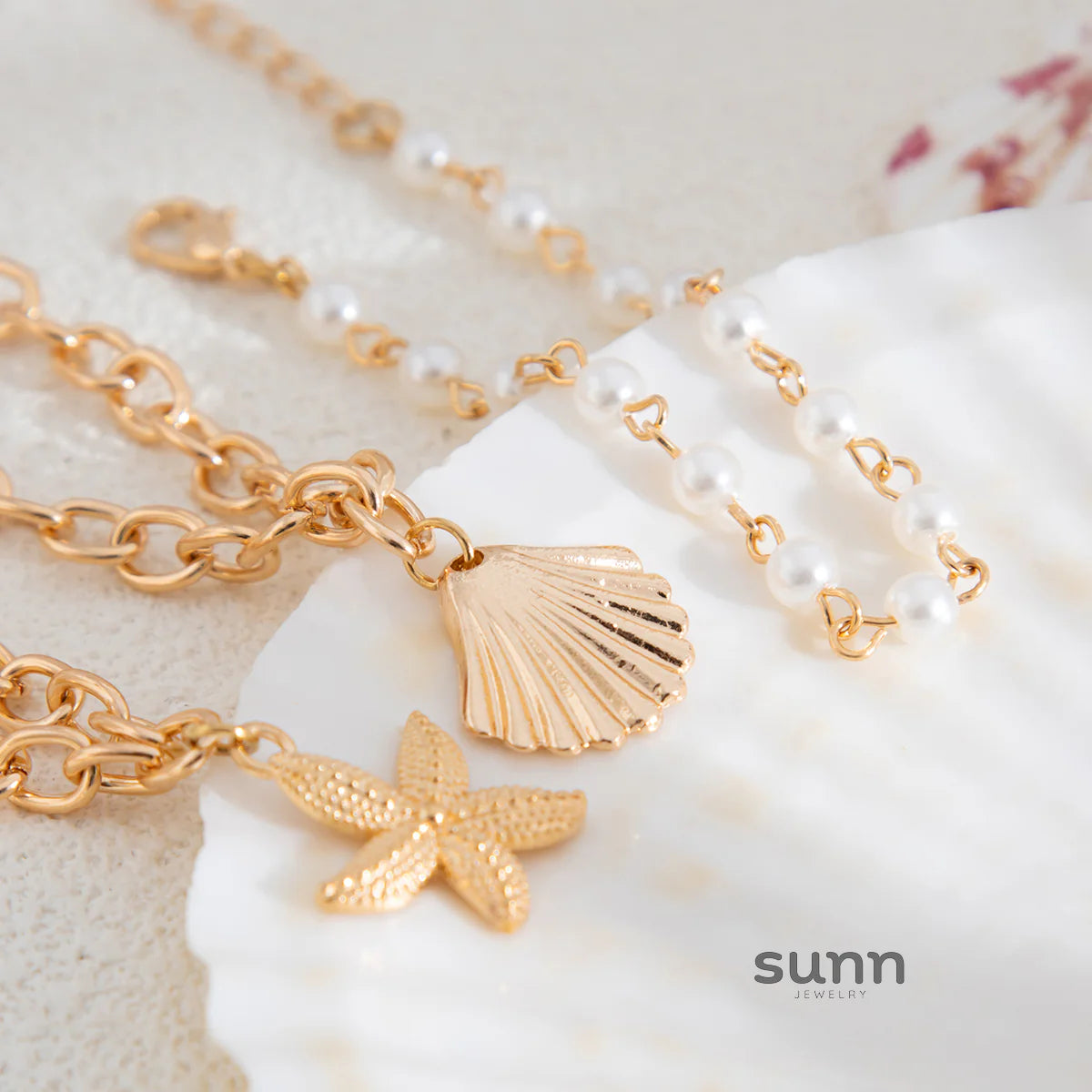Adhya Golden Ocean Bracelet Set