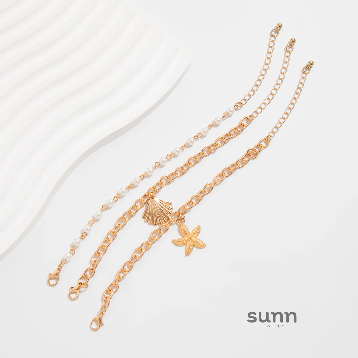 Adhya Golden Ocean Bracelet Set