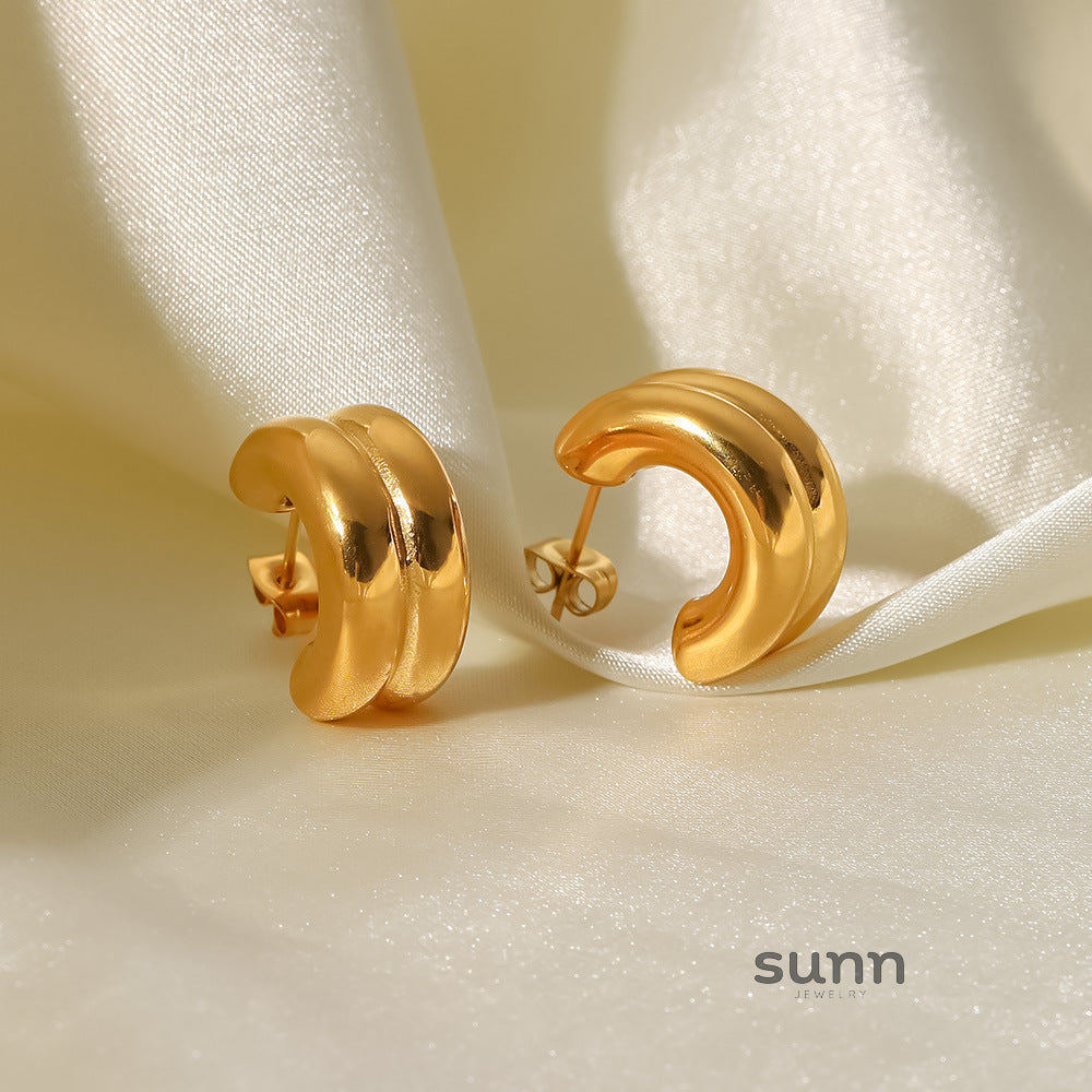 Adilee Layered Hoop Earrings [6U51RLSX]