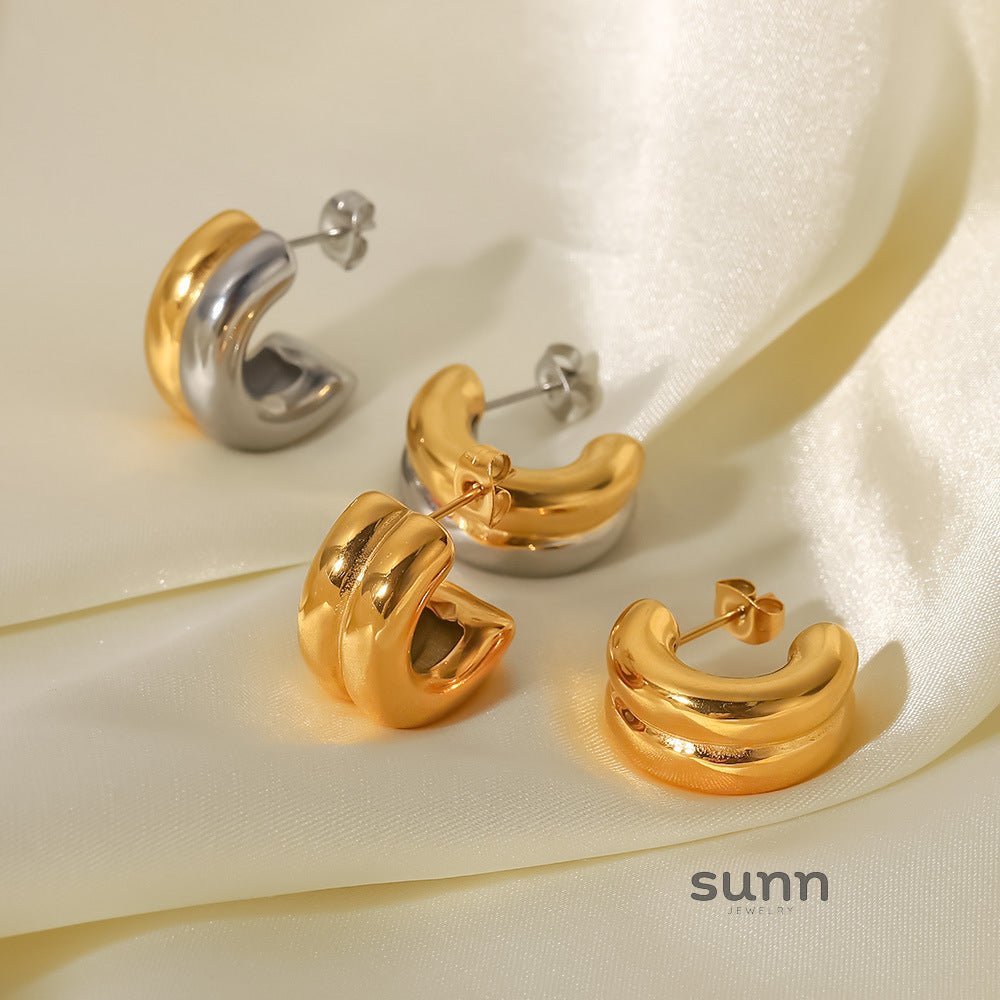 Adilee Layered Hoop Earrings [UDJWTMX9]