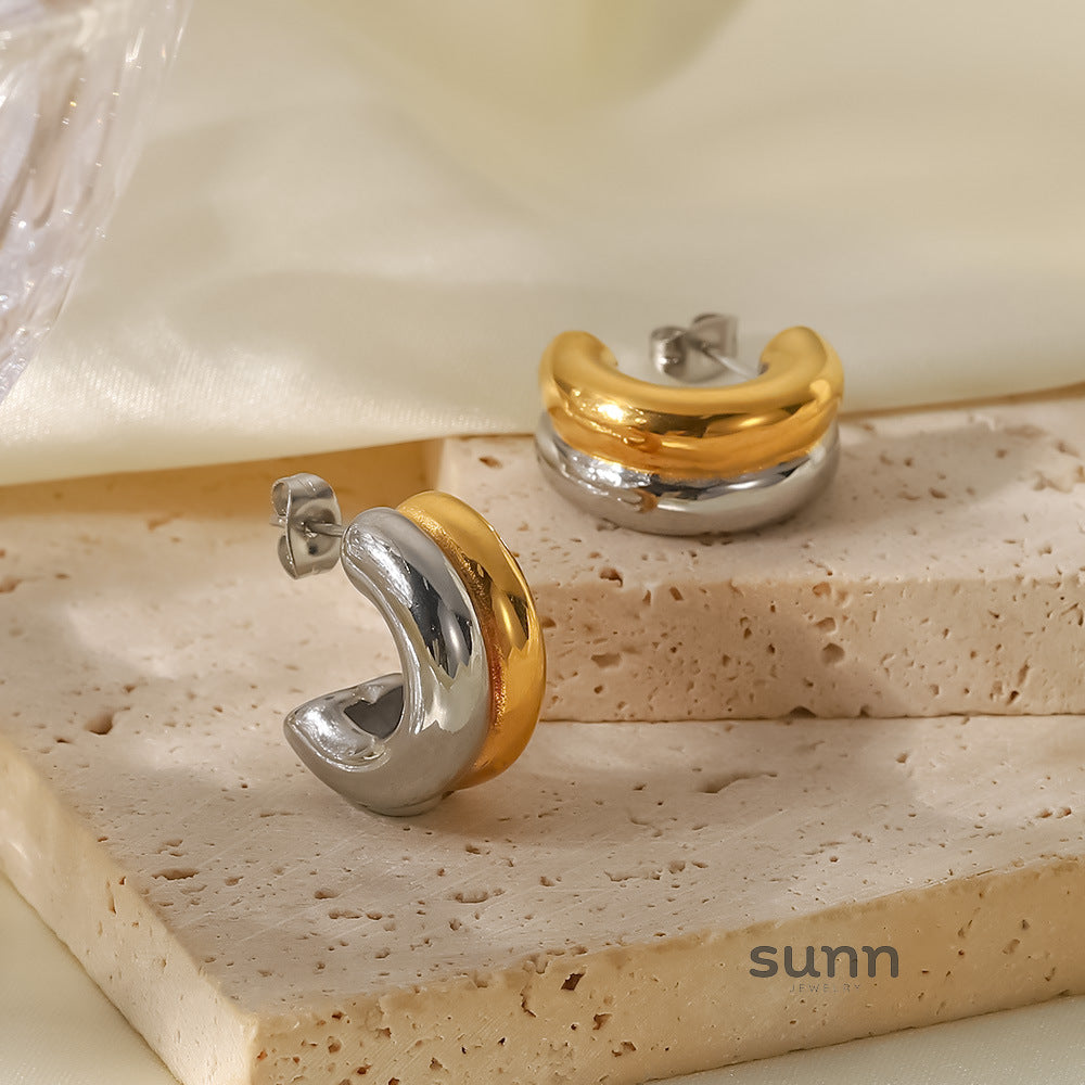 Adilee Layered Hoop Earrings [WL6HL8QI]
