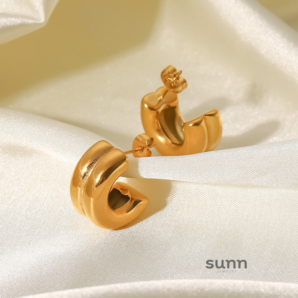 Adilee Layered Hoop Earrings [9ELBGC03]
