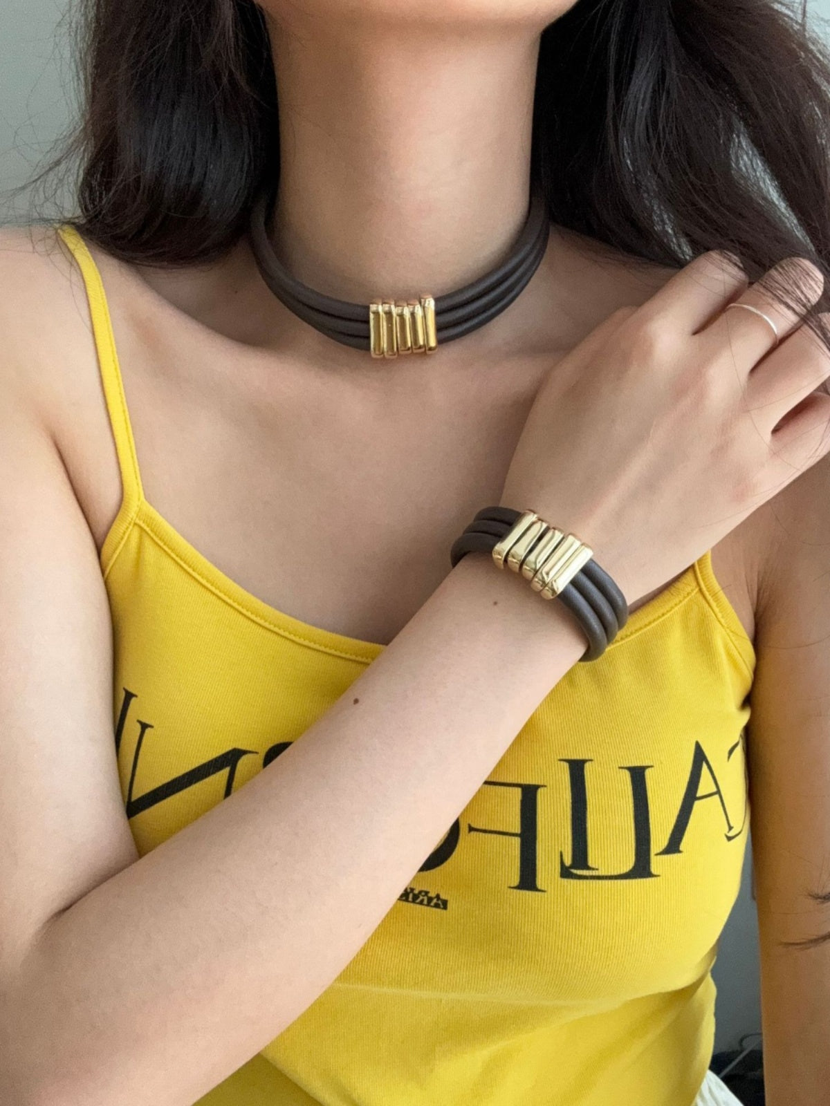 Adina Edgy Geometric Choker [CAOGTJZ4]