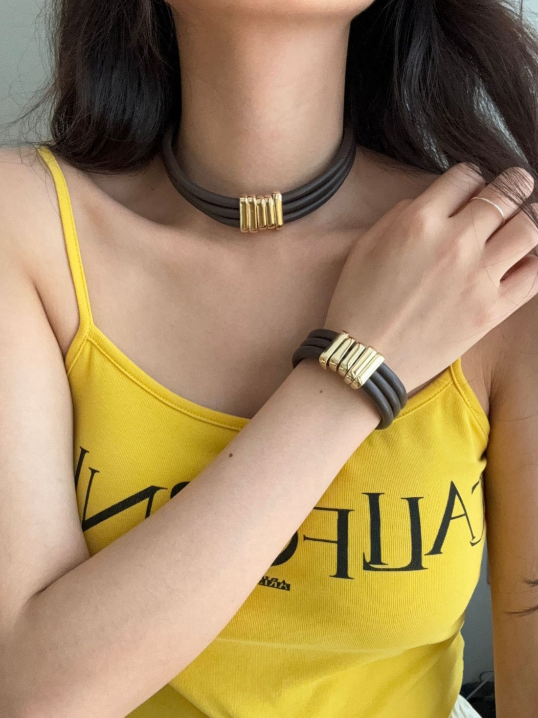 Adina Edgy Geometric Choker [CAOGTJZ4]