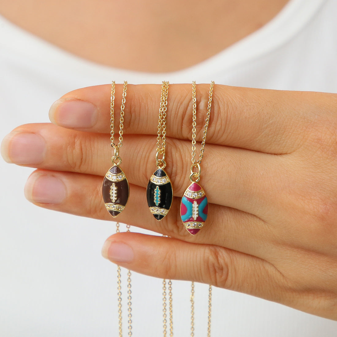 Adina Gold Sports Necklace [7WFKT9ND]