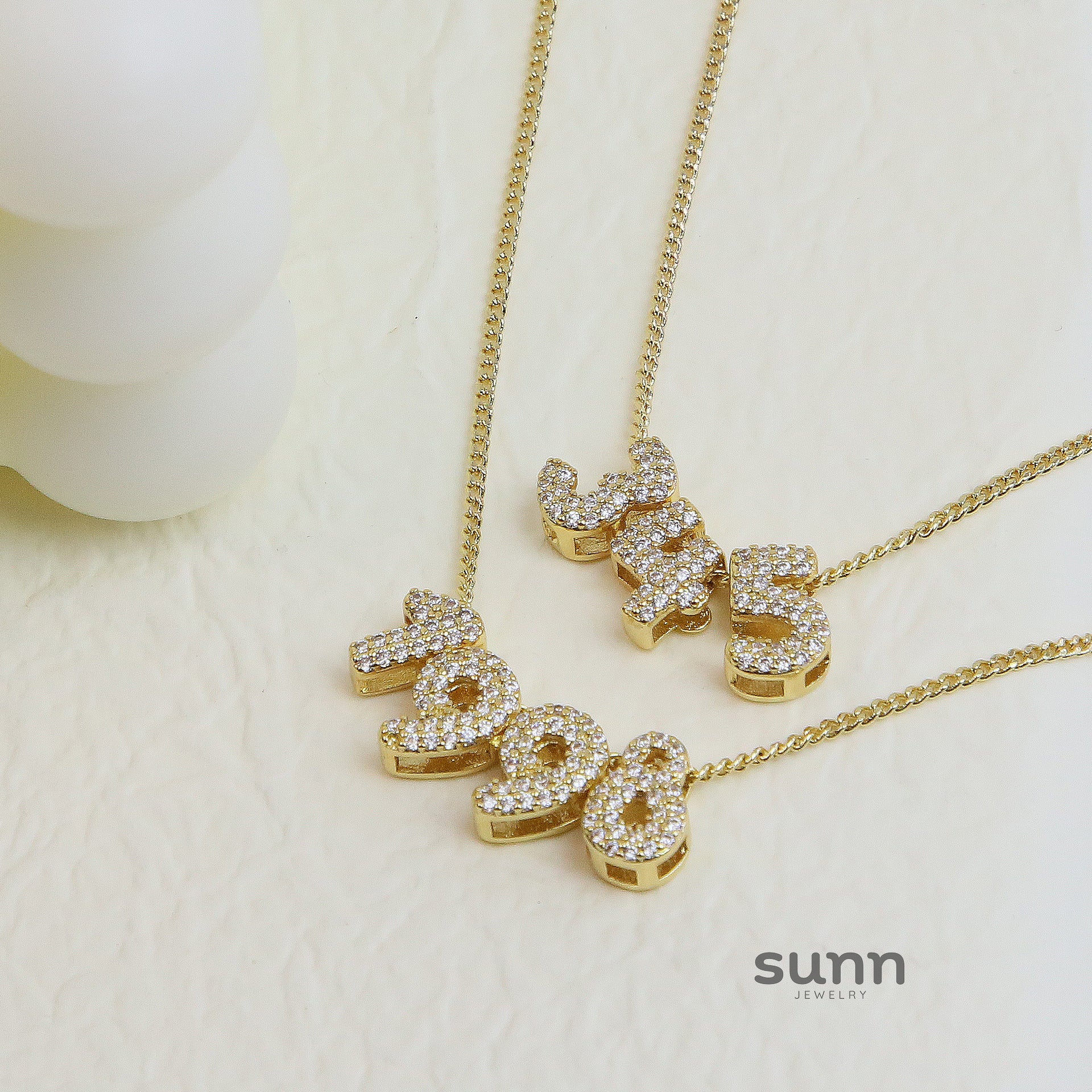 Adira Number Charm Necklace [02HSL4RT]