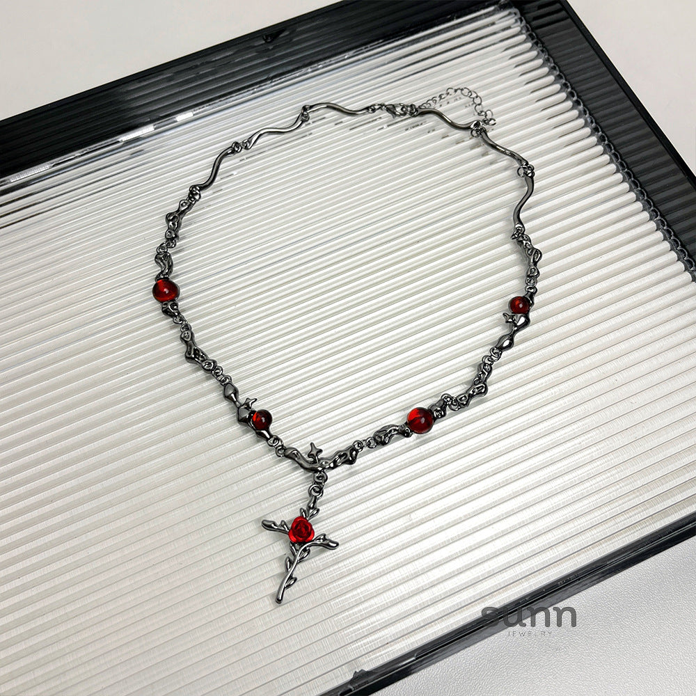 Aditri Y2K Dark Choker Necklace [LA4QUCBU]