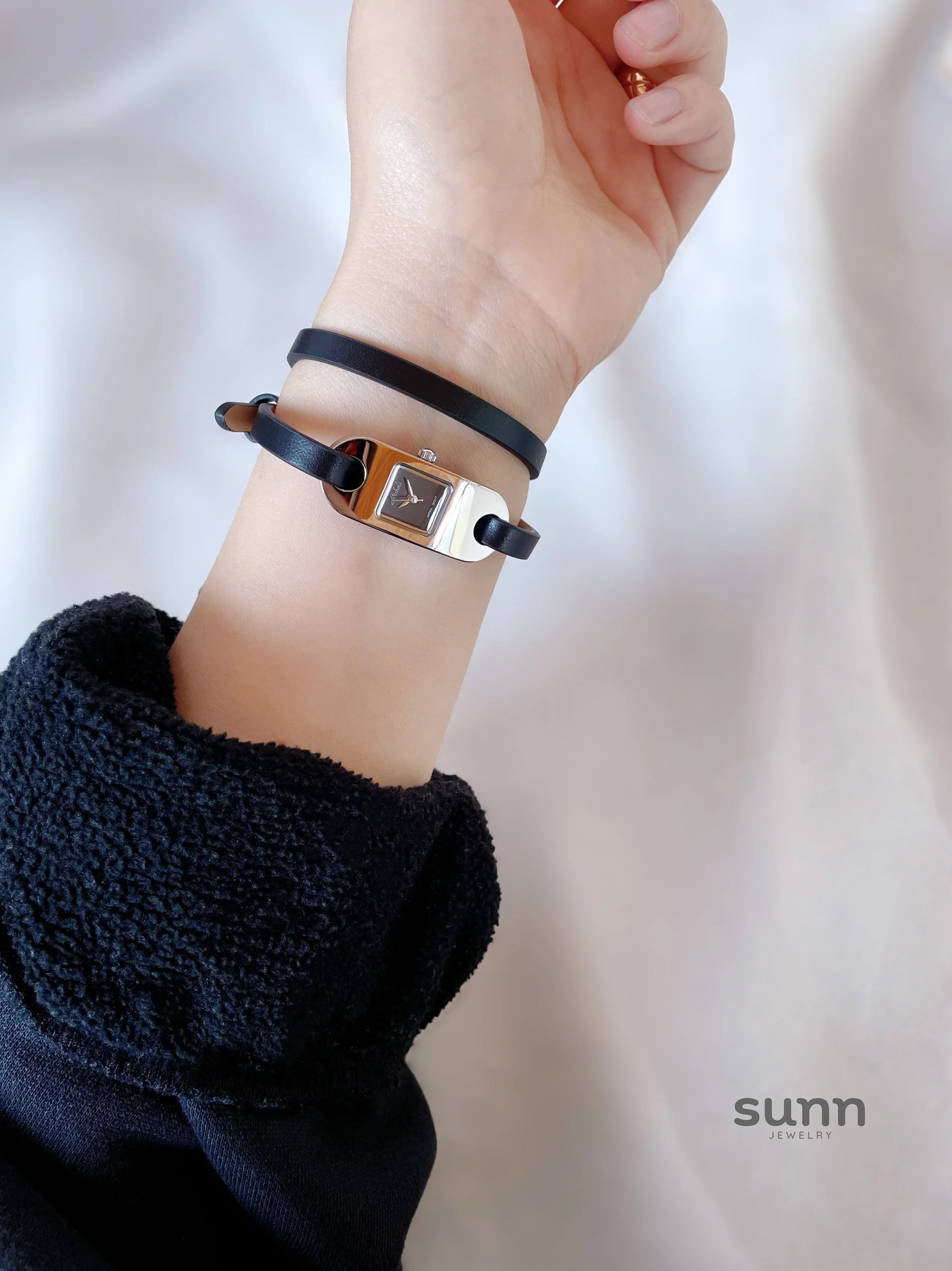 Adleigh Oval Double-Wrap Watch