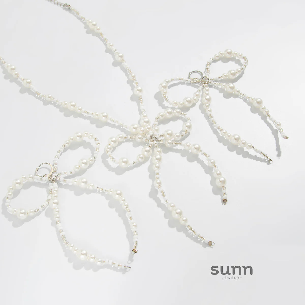 Adore Pearl Bowknot Jewelry Set