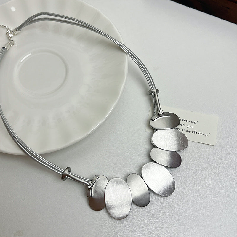 Adrian Brushed Choker Necklace