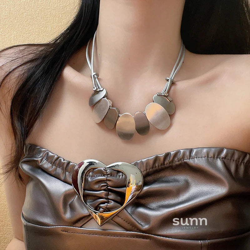 Adrian Brushed Choker Necklace