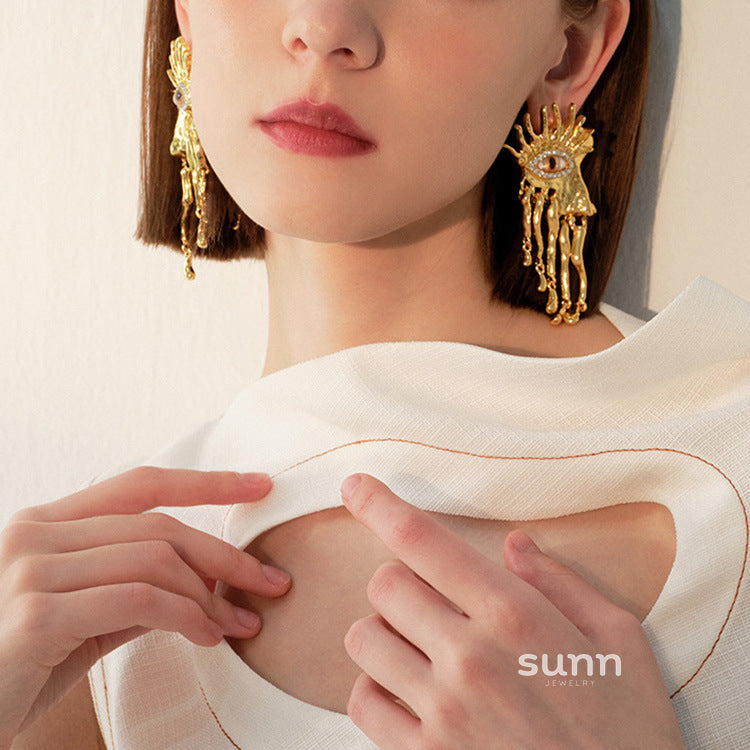 Adriella Baroque Eye Earrings [U3OBYNHV]