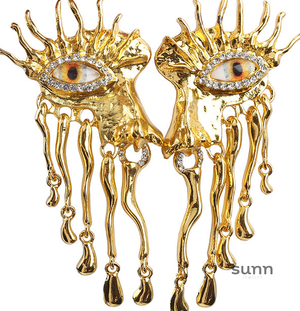 Adriella Baroque Eye Earrings [NP7437LT]