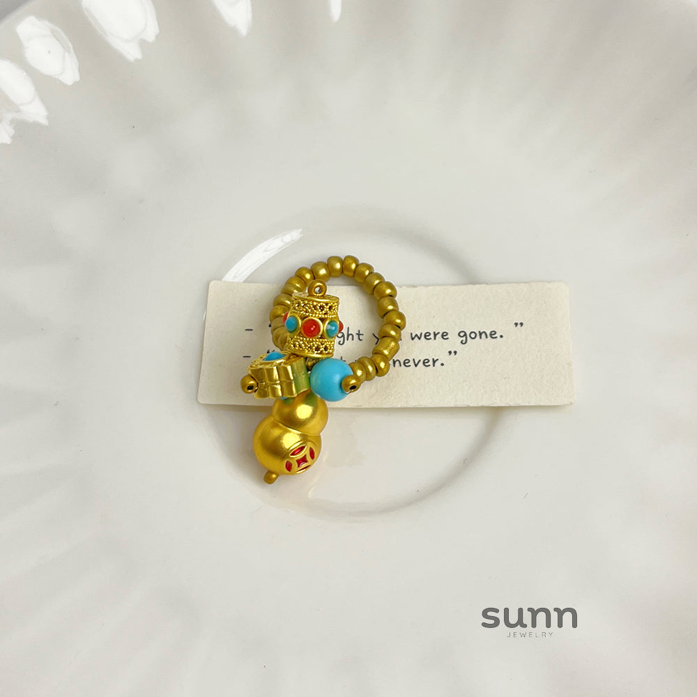 Adrielle Enamel Gourd Ring [MXB11BWV]