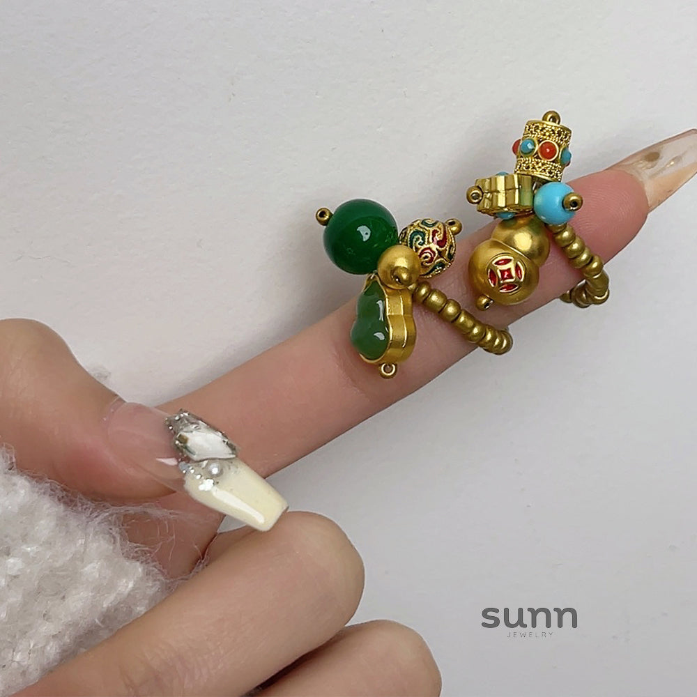 Adrielle Enamel Gourd Ring [U3CCBWT9]
