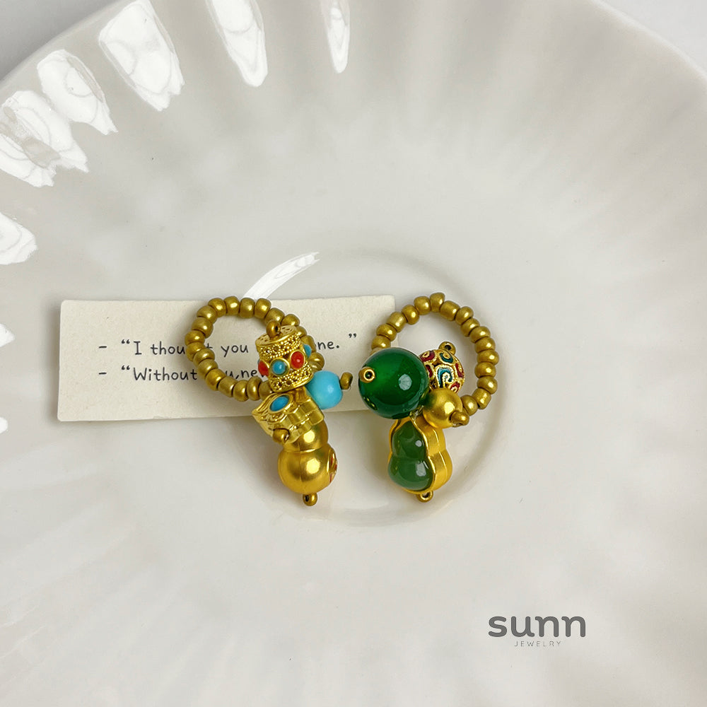 Adrielle Enamel Gourd Ring [Q4N03BMT]