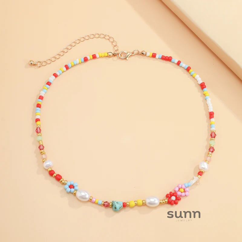 Aella Daisy Beaded Choker