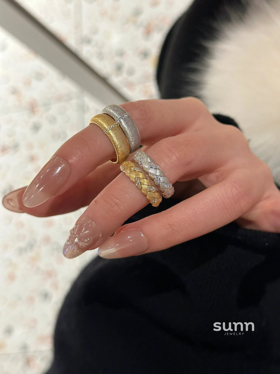 Agnes Braided Textured Ring