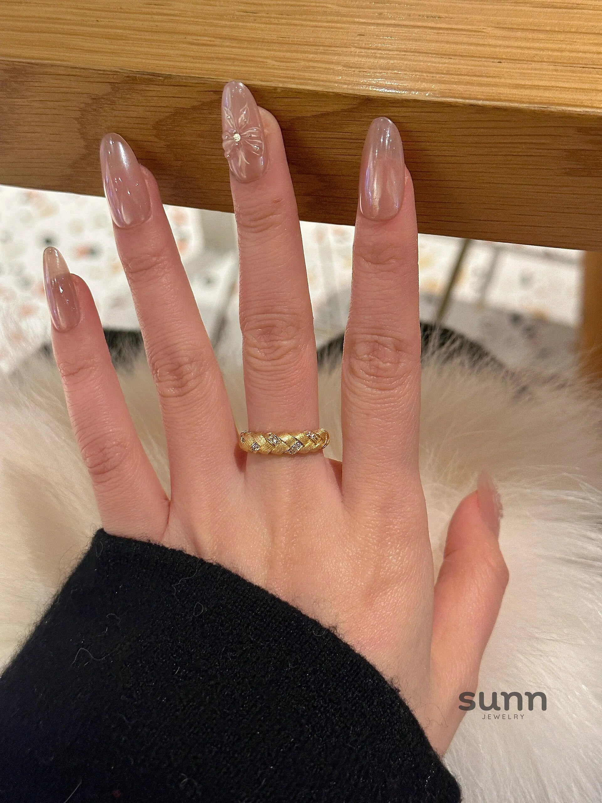 Agnes Braided Textured Ring