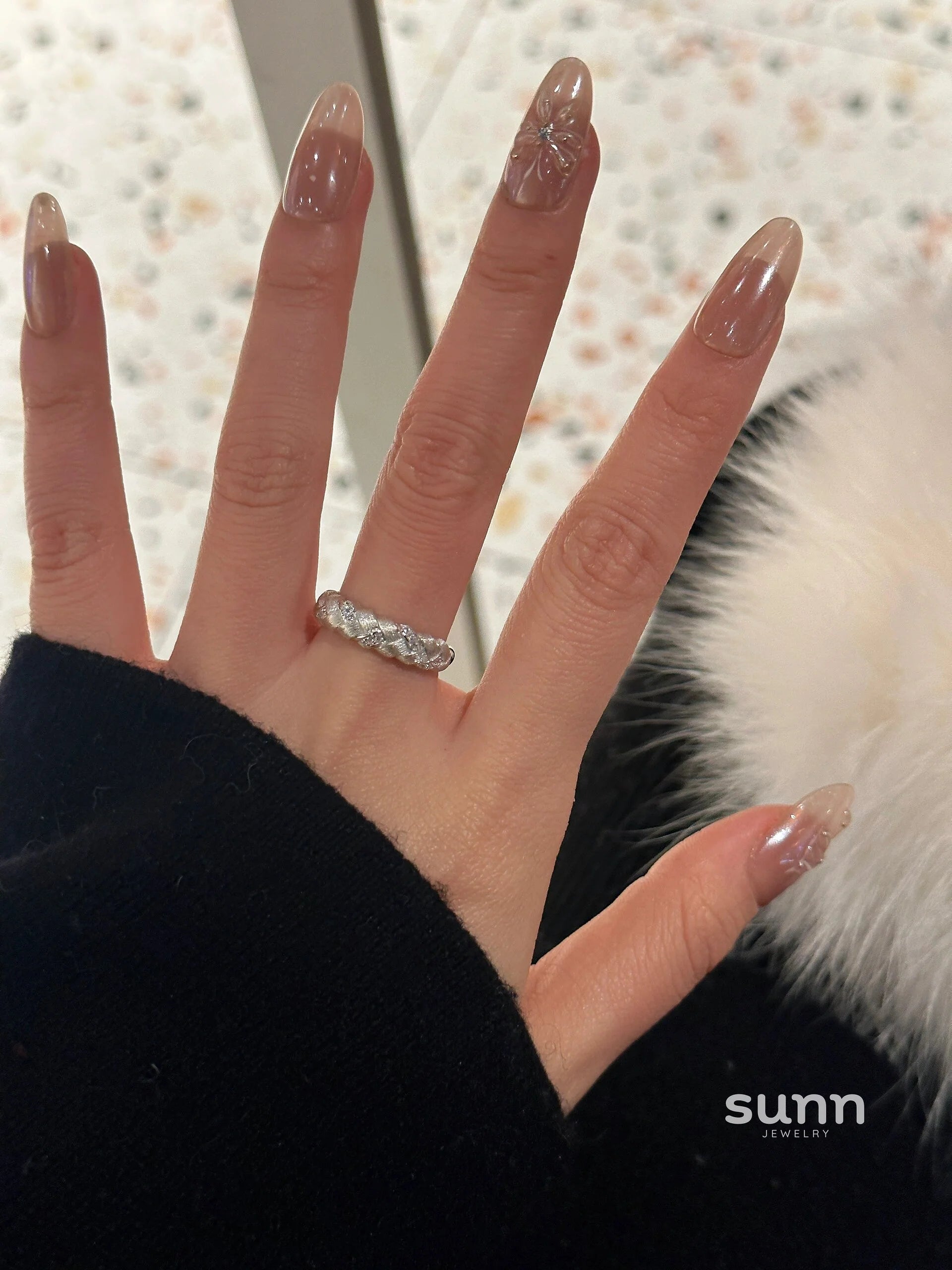 Agnes Braided Textured Ring