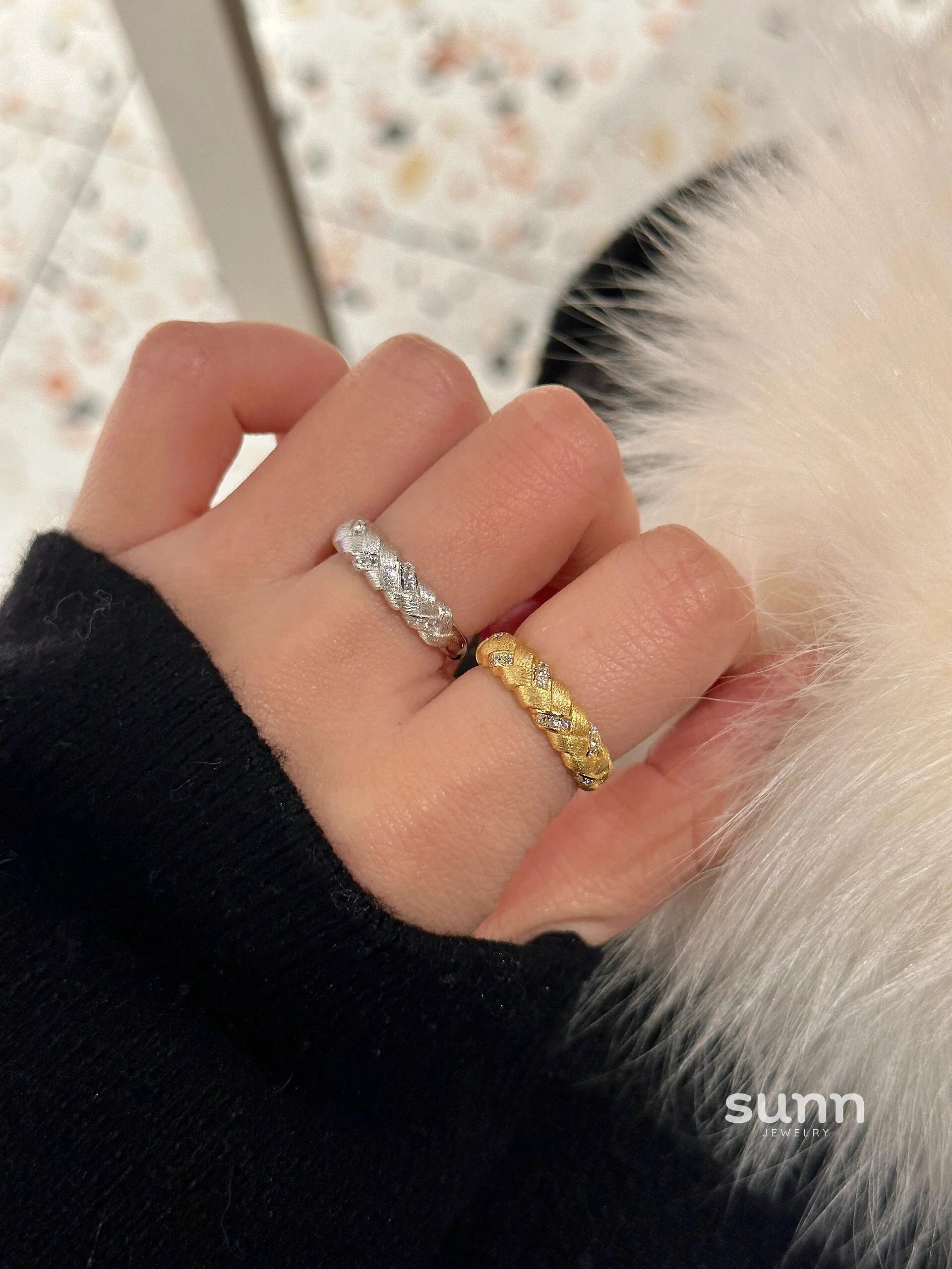 Agnes Braided Textured Ring