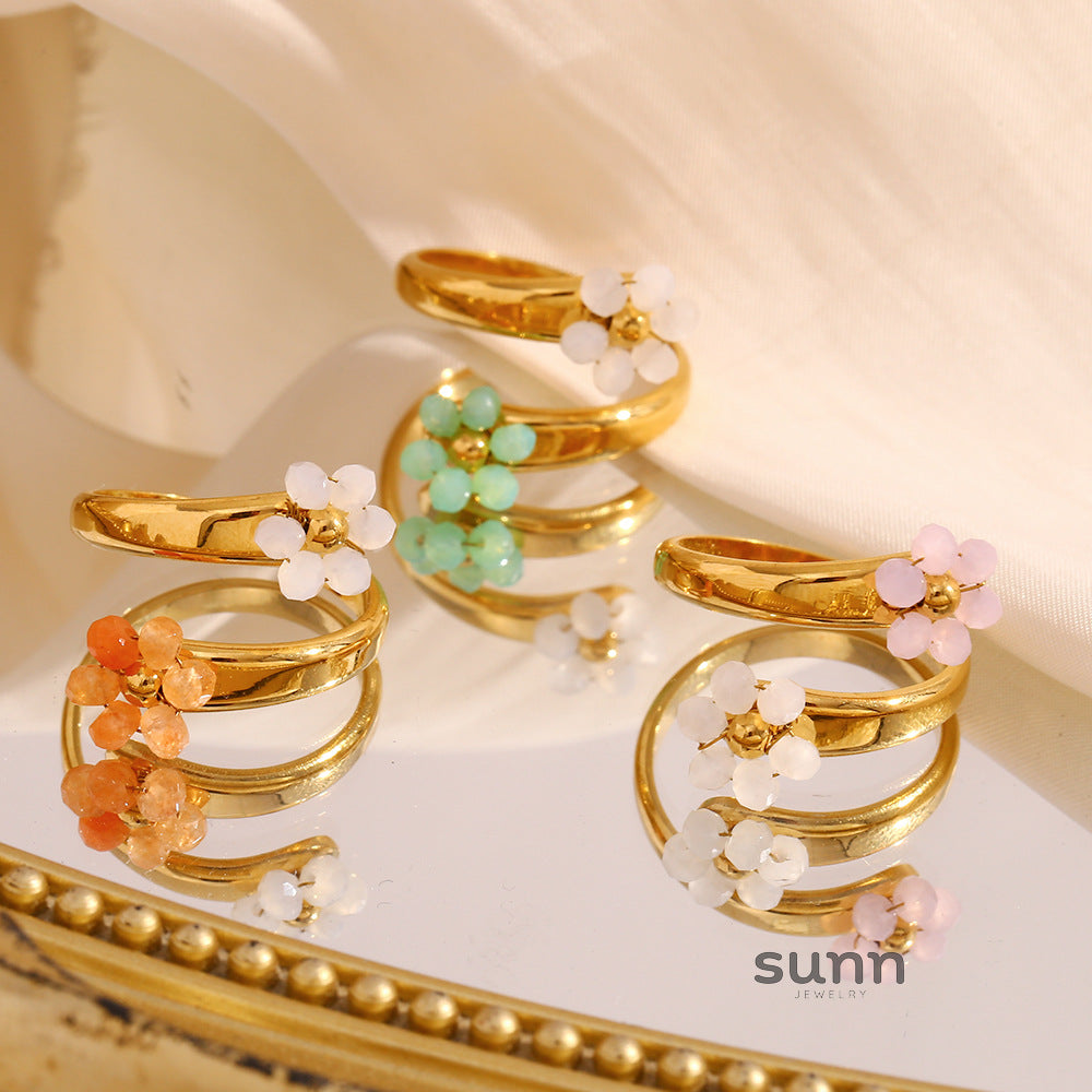 Agnes Floret Open Ring [DAIPCXBA]