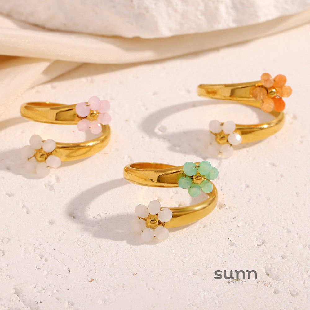 Agnes Floret Open Ring [AVEWD856]