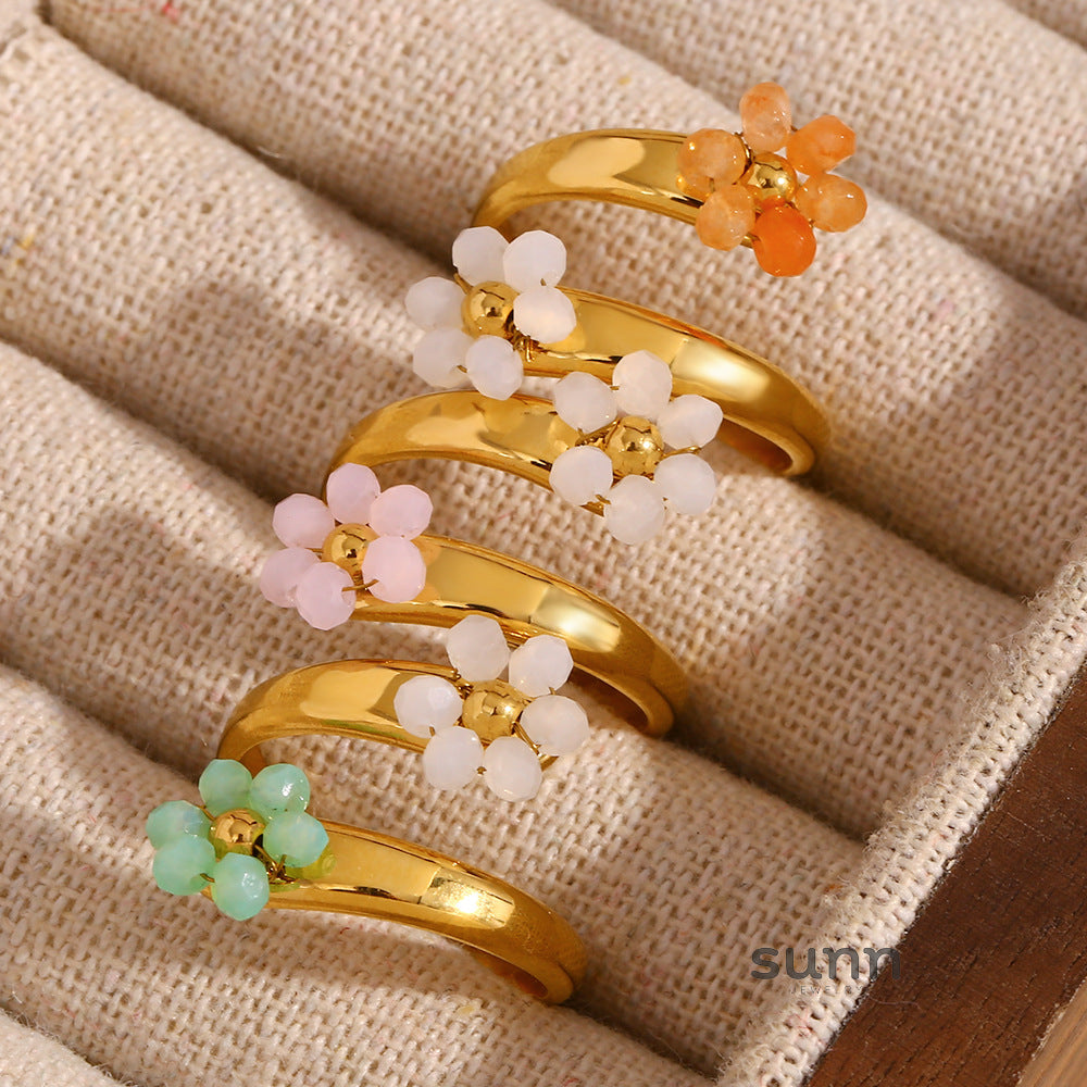 Agnes Floret Open Ring [DQPWO2PX]