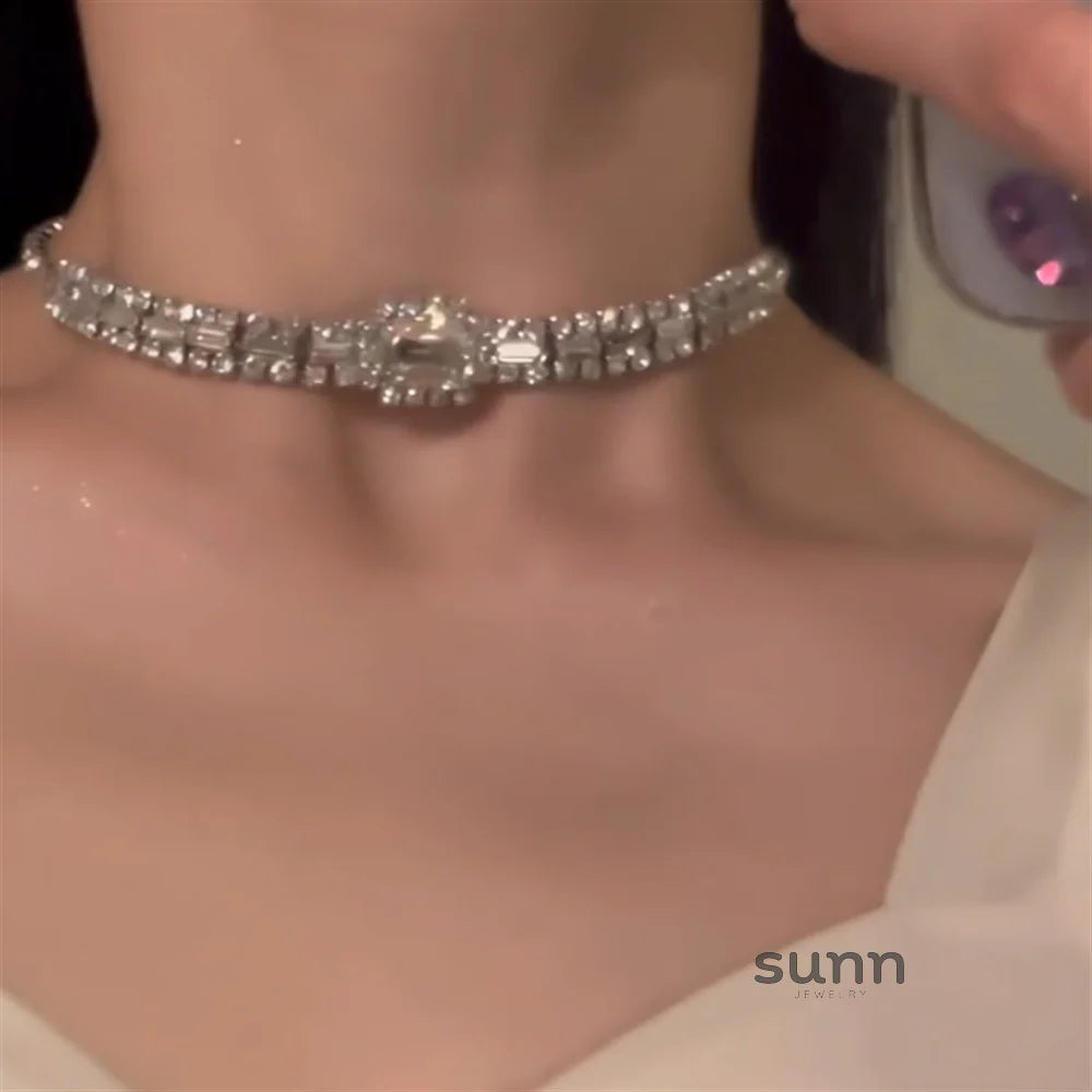 Agnes Glistening Zircon Choker