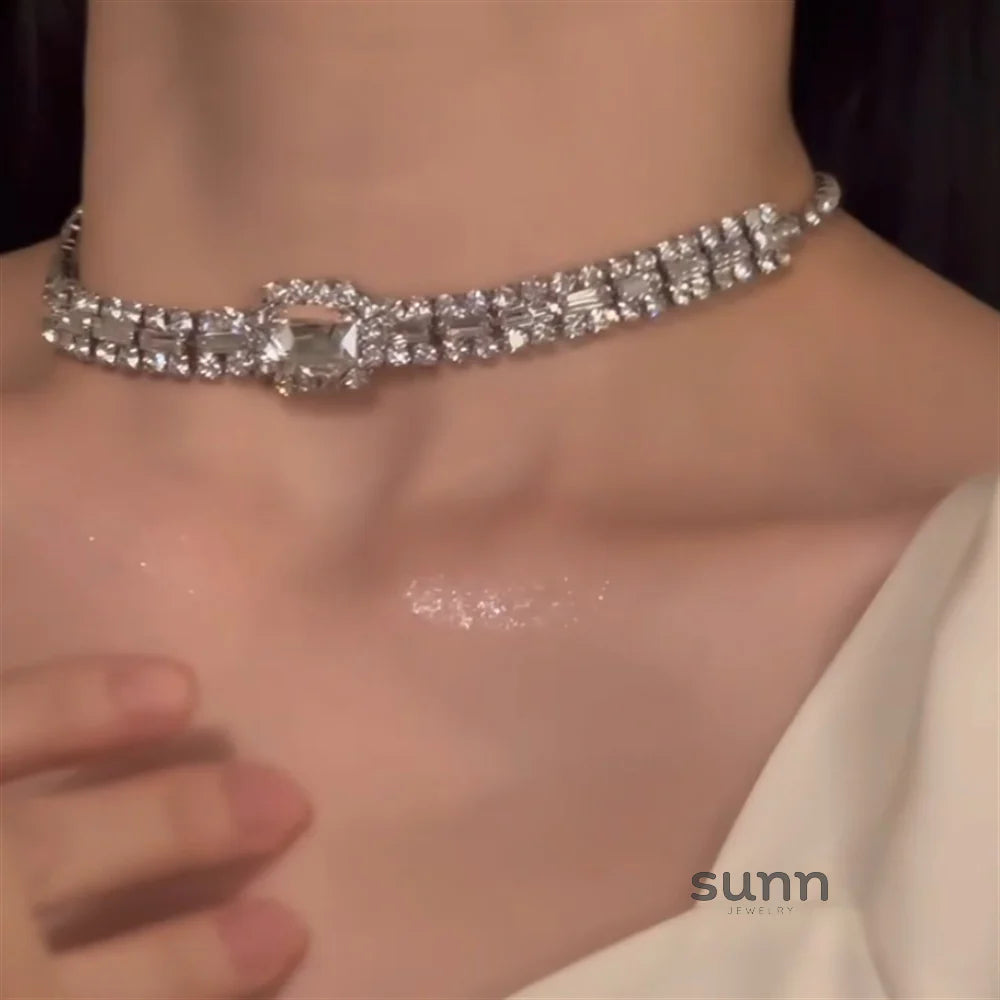 Agnes Glistening Zircon Choker