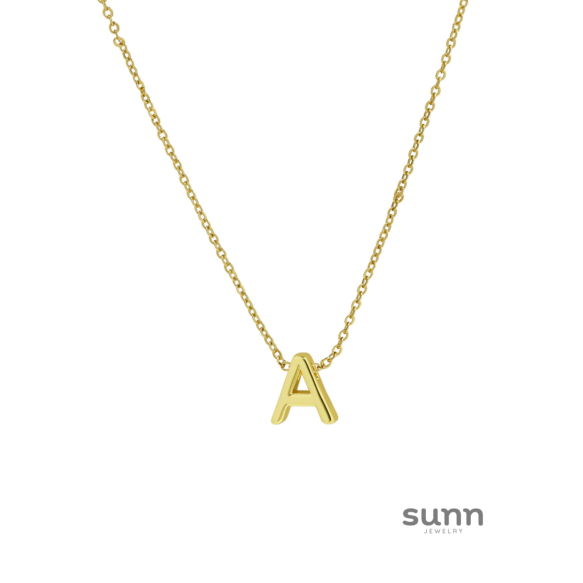 Agnes Initial Pendant Necklace [W9R8OQDE]