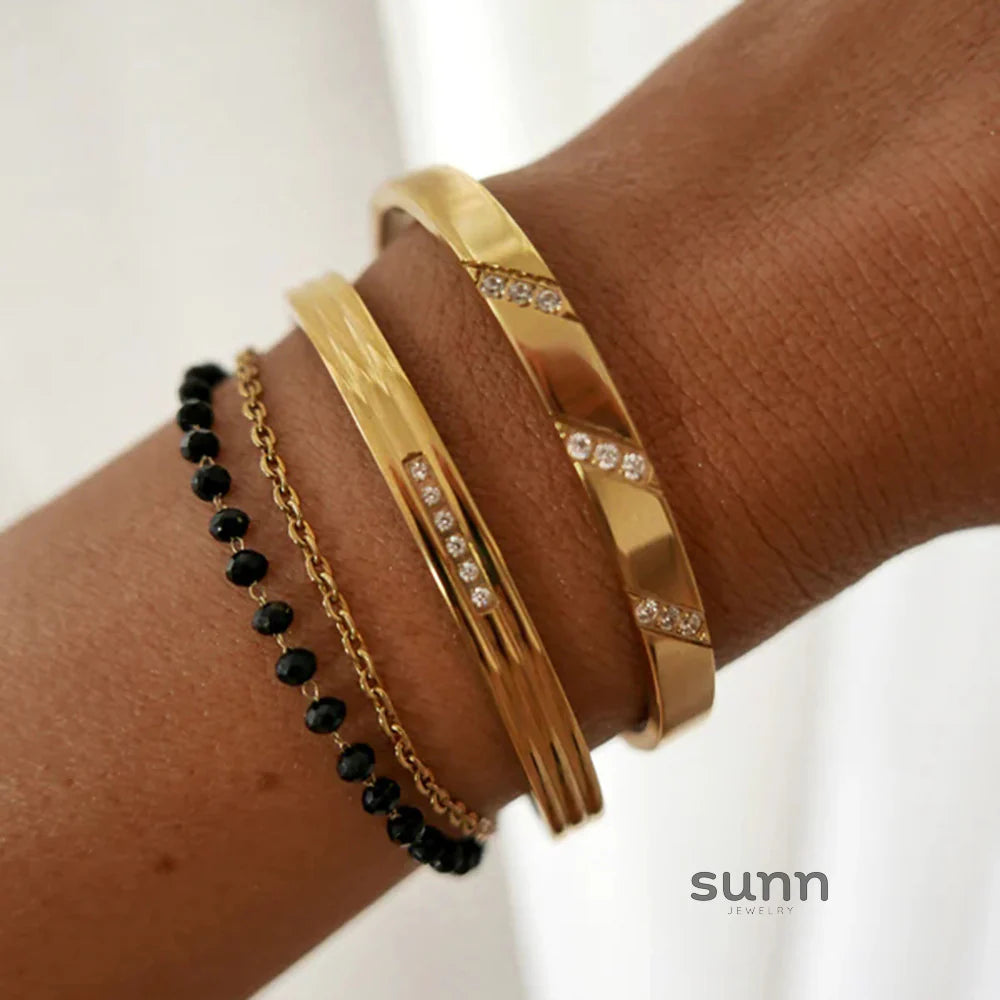 Agnes Zircon Inlaid Bracelet