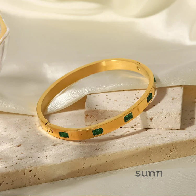 Agnes Zircon Inlaid Bracelet