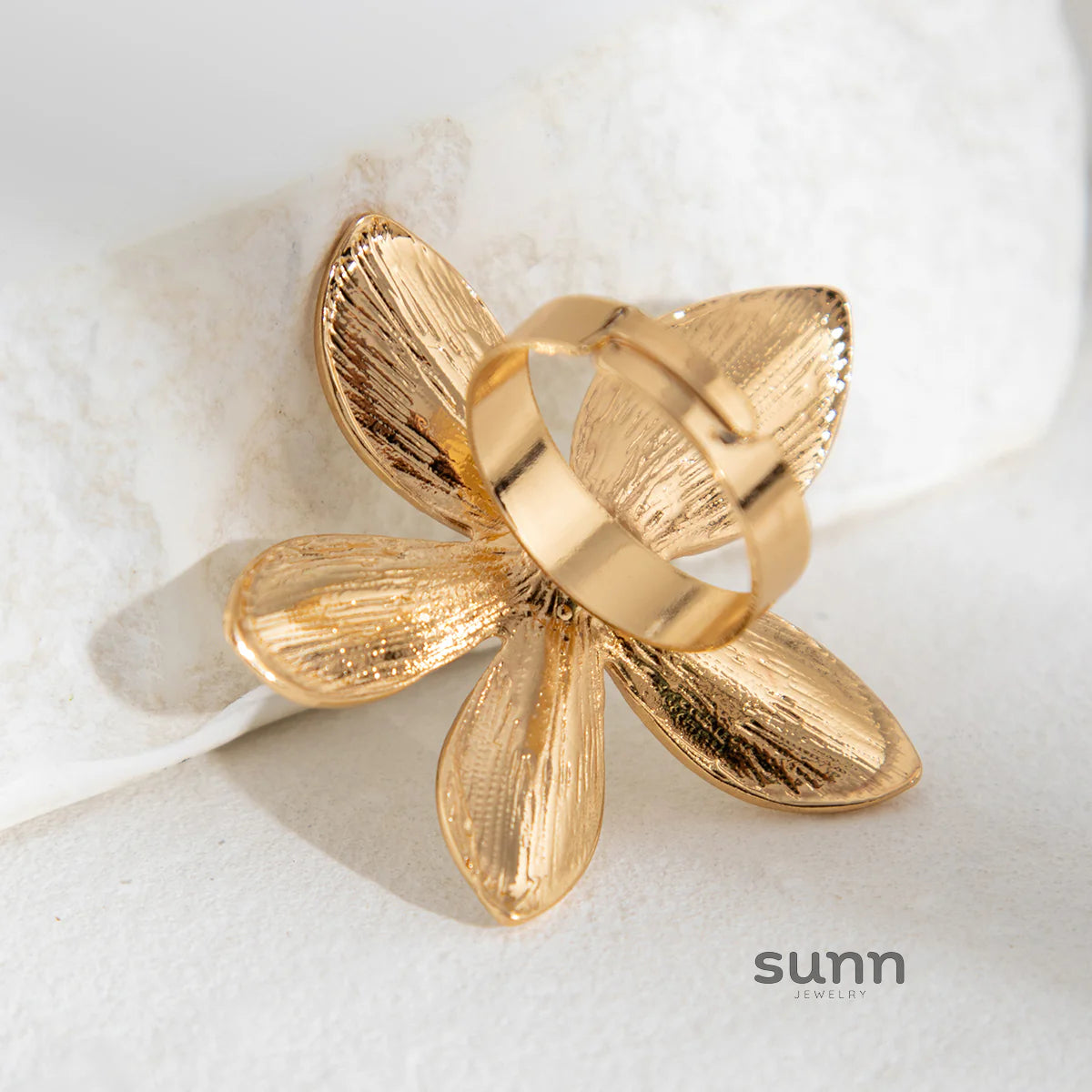 Ahaana Enamel Flower Ring