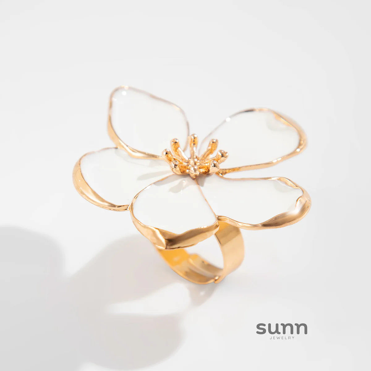 Ahaana Enamel Flower Ring