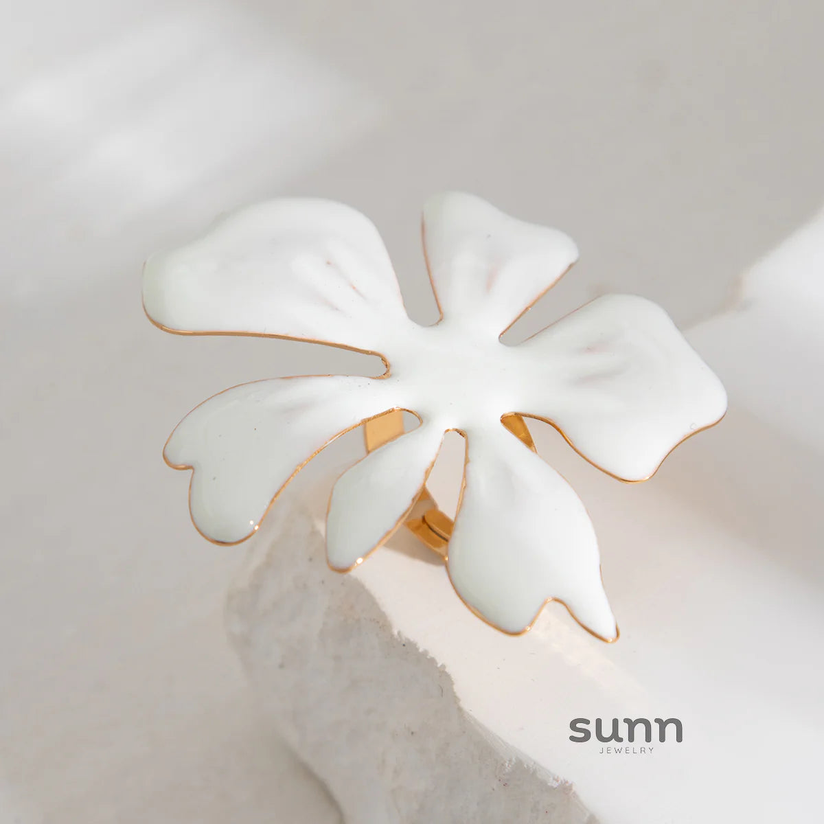 Ahaana Enamel Flower Ring