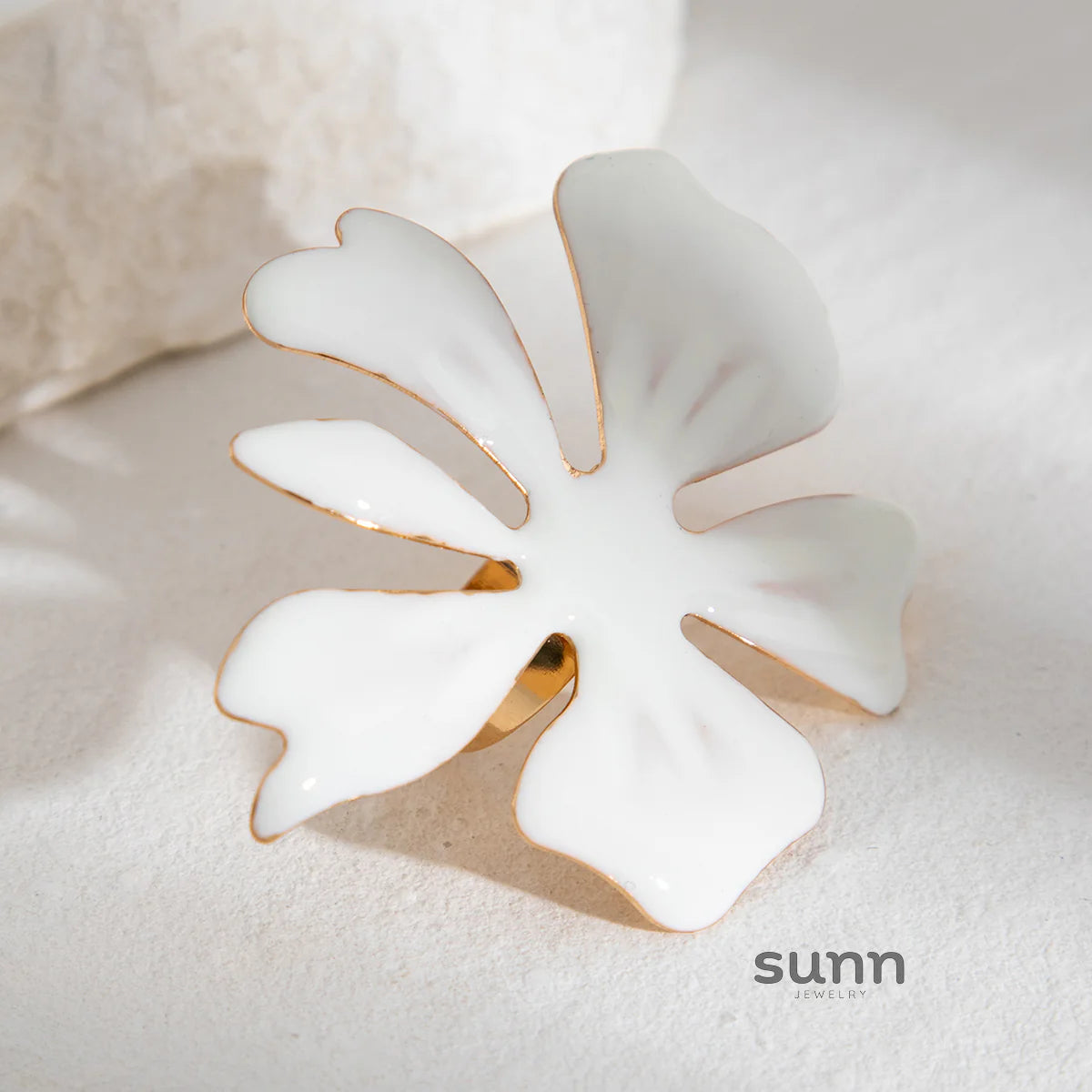 Ahaana Enamel Flower Ring