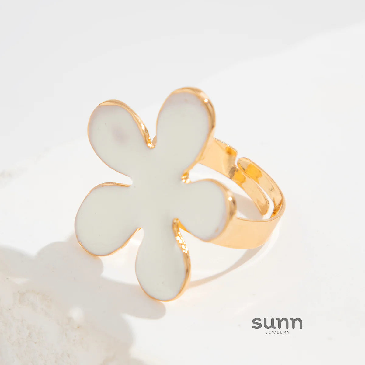 Ahaana Enamel Flower Ring