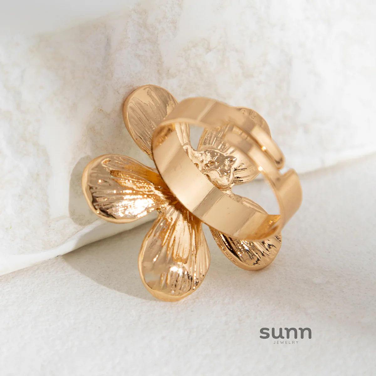Ahaana Enamel Flower Ring