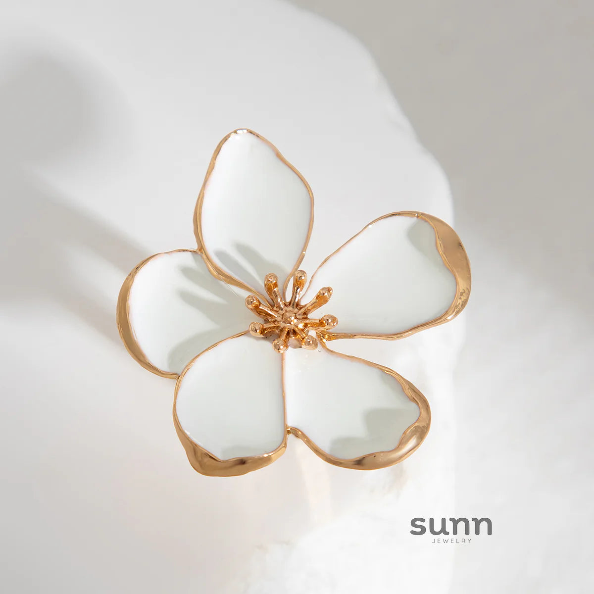 Ahaana Enamel Flower Ring