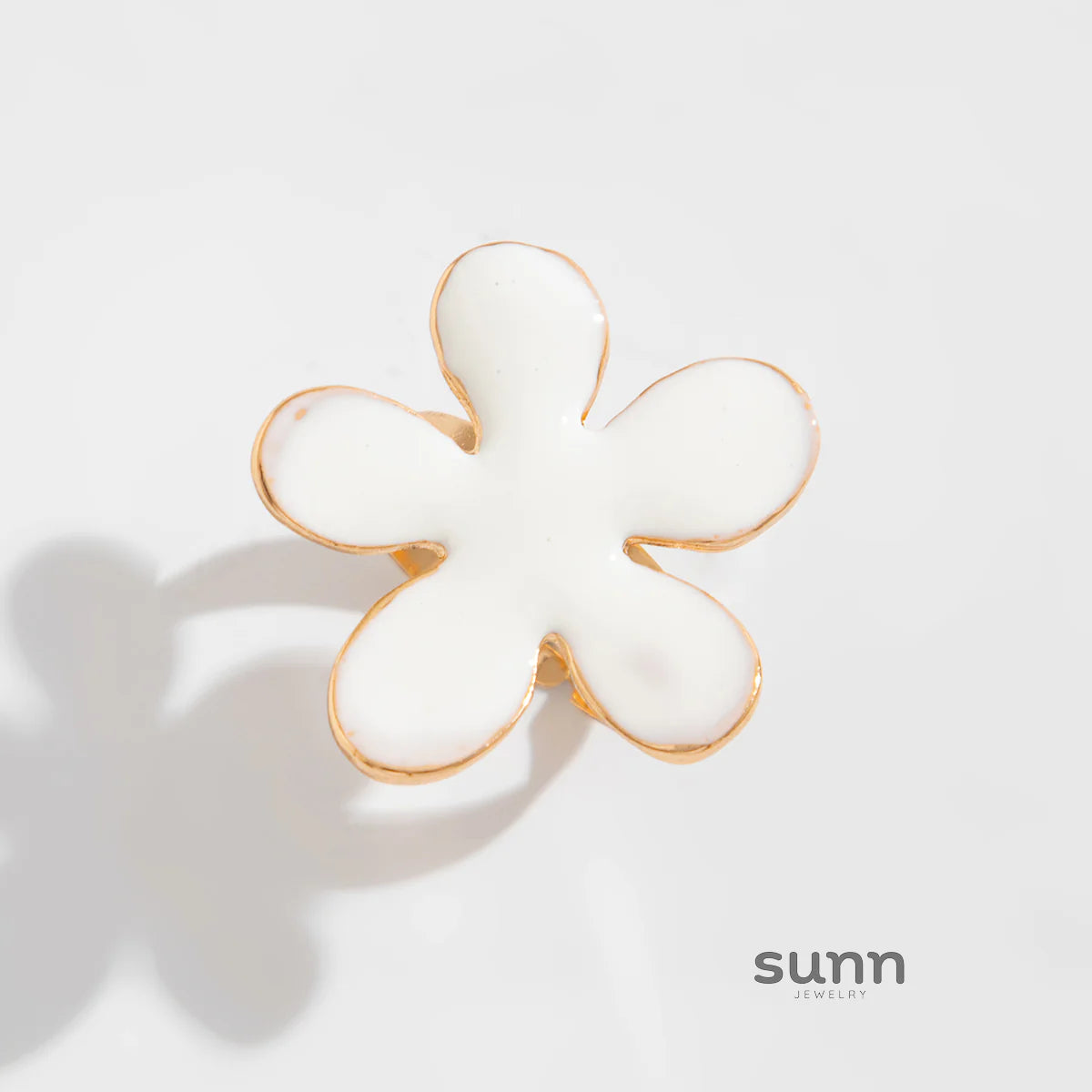 Ahaana Enamel Flower Ring