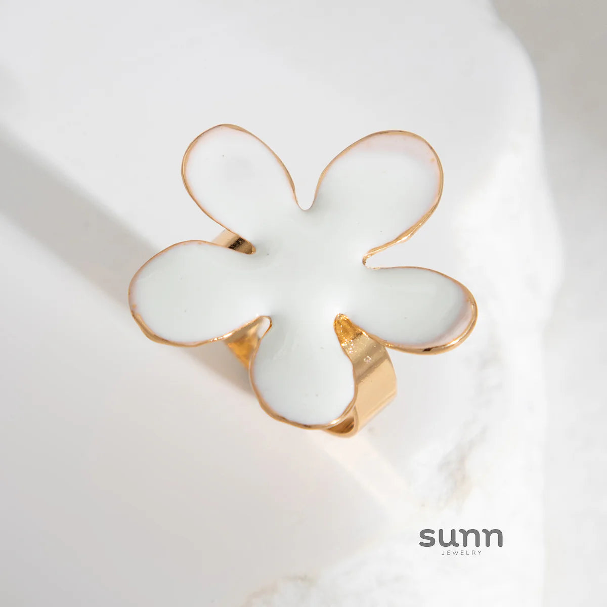 Ahaana Enamel Flower Ring