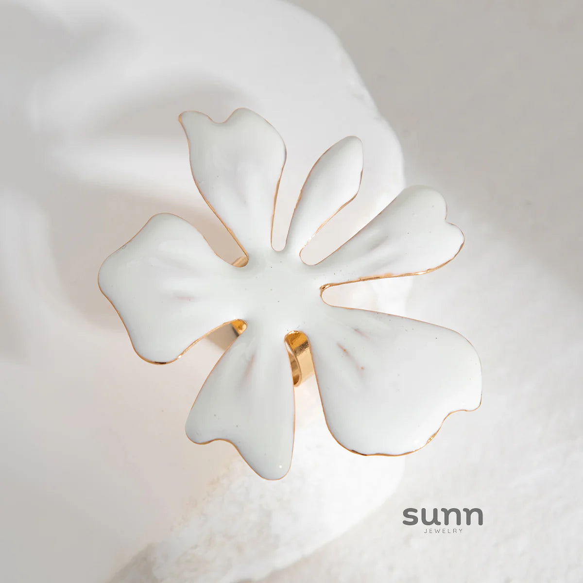 Ahaana Enamel Flower Ring