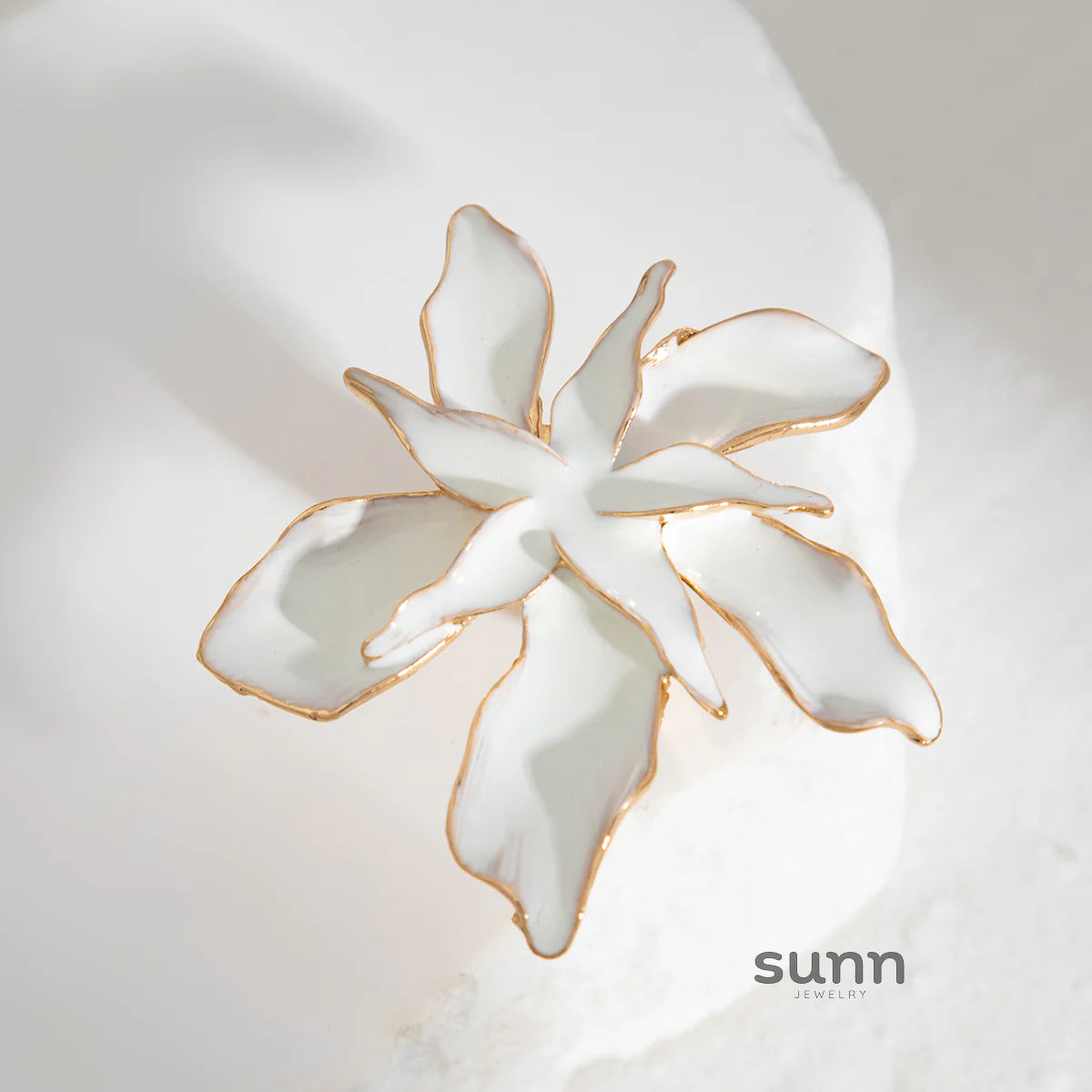 Ahaana Enamel Flower Ring