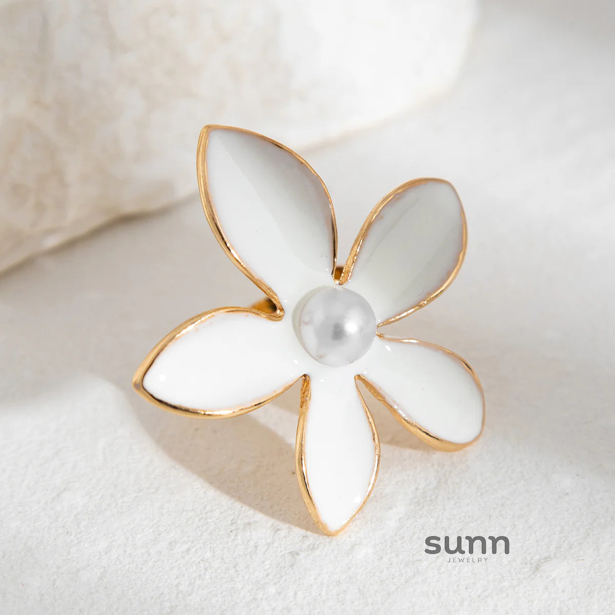 Ahaana Enamel Flower Ring