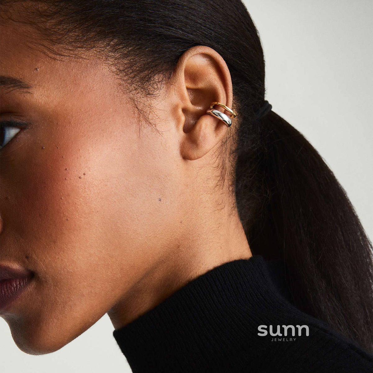Ahlam C-Shaped Statement Earrings [Z7CY6X8I]